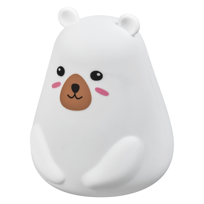 Osram - LED RGBW Stmievateľná detská dotyková lampička NIGHTLUX BEAR LED/0,7W/3,7V 1200 mAh biela