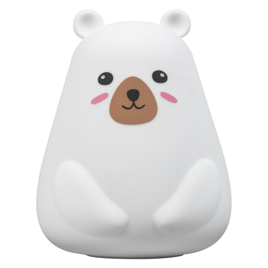 Osram - LED RGBW Stmievateľná detská dotyková lampička NIGHTLUX BEAR LED/0,7W/3,7V 1200 mAh biela