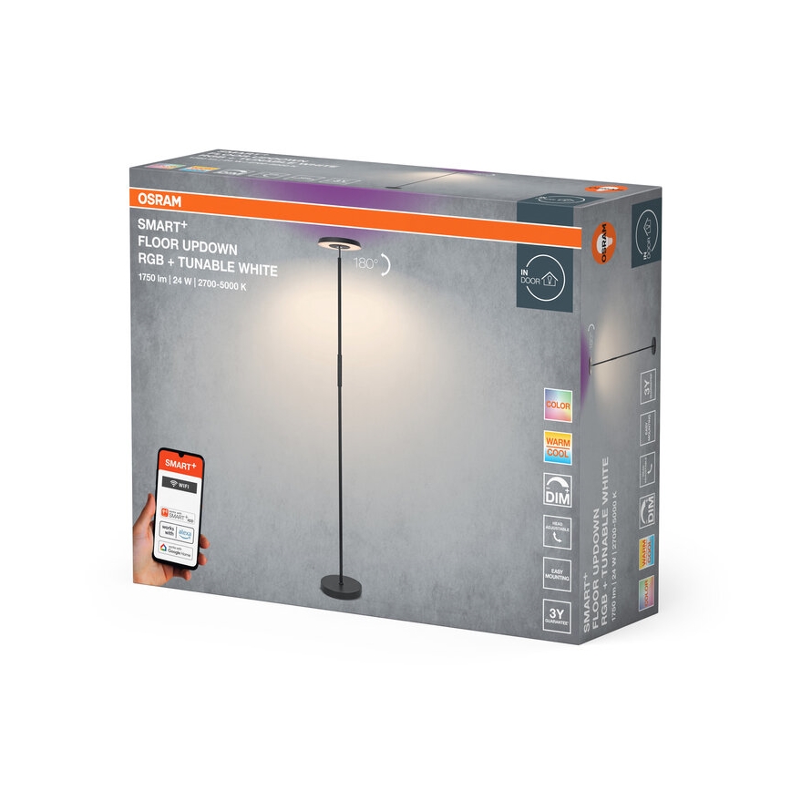 Osram - LED RGBW stmievateľná stojacia lampa SMART+ FLOOR LED/24W/230V 2700-5000K Wi-Fi