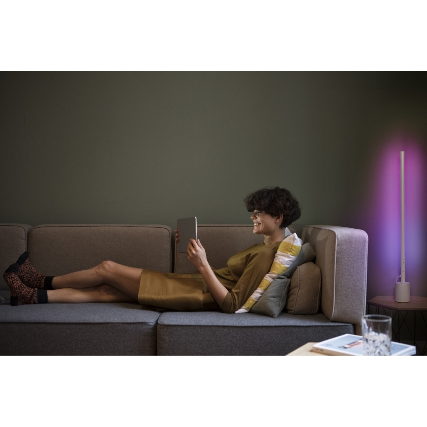 Osram - LED RGBW stmievateľná stojacia lampa SMART+ FLOOR LED/8W/230V 2700-6500K Wi-Fi biela + diaľkové ovládanie