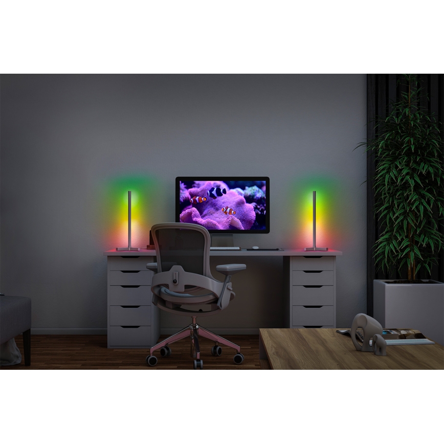 Osram - LED RGBW stmievateľná stolová lampa SMART+ MAGIC LED/7,5W/230V 2700-6500K strieborná Wi-Fi + diaľkové ovládanie