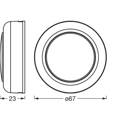 Osram - LED RGBW stmievateľné dotykové orientačné svietidlo SMART+ DOT-IT LED/0,5W/3,7V 300 mAh