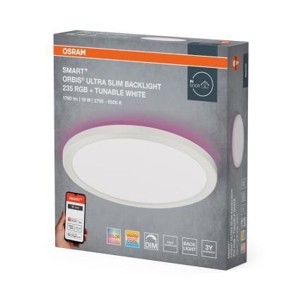 Osram - LED RGBW Stmievateľné stropné svietidlo SMART+ ORBIS LED/19W/230V pr. 23,5 cm 2700-6500K Wi-Fi