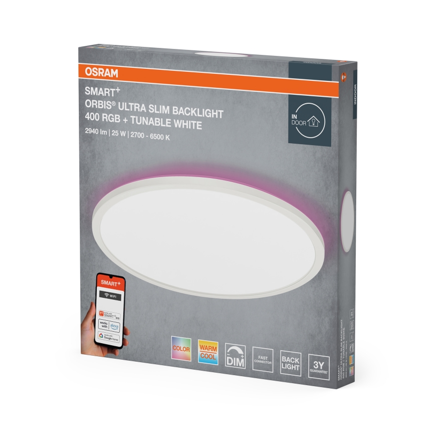 Osram - LED RGBW Stmievateľné stropné svietidlo SMART+ ORBIS LED/25W/230V pr. 40 cm 2700-6500K Wi-Fi