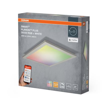 Osram - LED RGBW stmievateľné stropné svietidlo SMART+ PLANON LED/20W/230V 30x30 cm