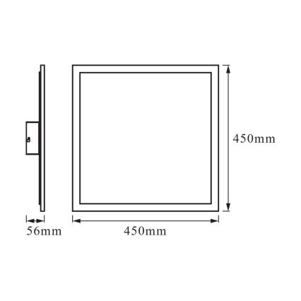 Osram - LED RGBW Stmievateľné stropné svietidlo SMART+ PLANON LED/28W/230V 45x45 cm Wi-Fi