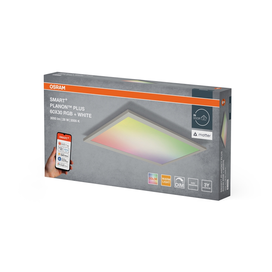 Osram -LED RGBW Stmievateľné stropné svietidlo SMART+ PLANON LED/28W/230V 60x30 cm Wi-Fi