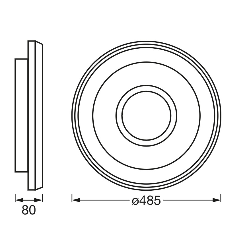 Osram - LED RGBW stmievateľné stropné svietidlo SMART+ STEA LED/32W/230V priemer 48,5 cm 2700-6500K Wi-Fi