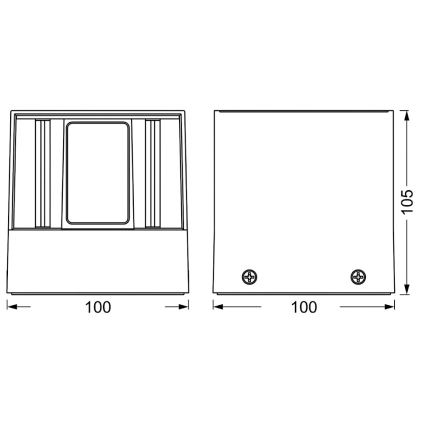 Osram - LED RGBW Stmievateľné vonkajšie nástenné svietidlo SMART+ BEAM LED/8W/230V 3000-6500K IP44 Wi-Fi