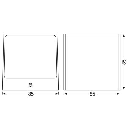 Osram - LED RGBW Stmievateľné vonkajšie nástenné svietidlo SMART+ BRICK LED/14W/230V IP44 Wi-Fi
