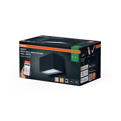 Osram - LED RGBW Stmievateľné vonkajšie nástenné svietidlo SMART+ BRICK LED/14W/230V IP44 Wi-Fi