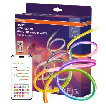 Osram - LED RGBW stmievateľný vonkajší pásik SMART+ MAGIC 5 m LED/21W/230V IP44 Wi-Fi + diaľkové ovládanie