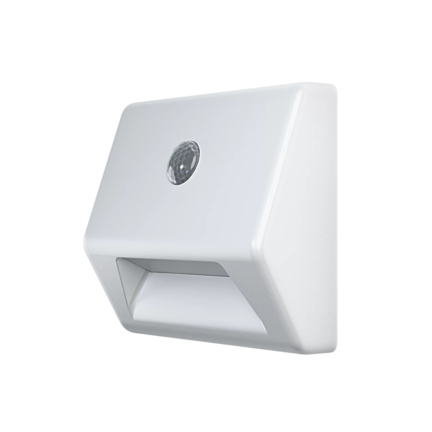 Osram - LED schodiskové svietidlo so senzorom NIGHTLUX LED/0,25W/3xAAA IP54 biela