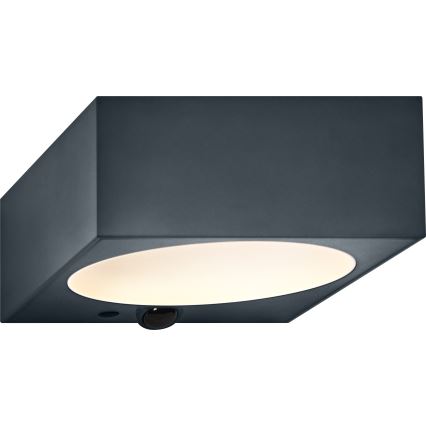 Osram - LED stmievateľné solárne nástenné svietidlo so senzorom ENDURA STYLE LED/10,7W/4,2V 2000 mAh IP65 antracit