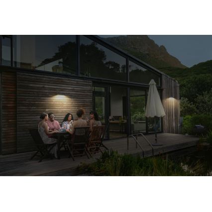 Osram - LED solárne nástenné svietidlo so senzorom ENDURA STYLE LED/12,4W/4,2V 2000 mAh IP54 antracit