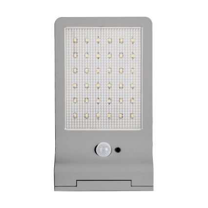 Osram - LED solárne nástenné svietidlo so senzorom DOORLED LED/3W/3,3V 2000 mAh IP44 strieborné