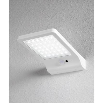Osram - LED solárne nástenné svietidlo so snímačom DOORLED LED/3W/3,3V 2000 mAh IP44 biela