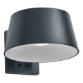 Osram - LED solárne nástenné svietidlo so senzorom ENDURA STYLE LED/10,1W/4,2V 2000 mAh IP54 antracit