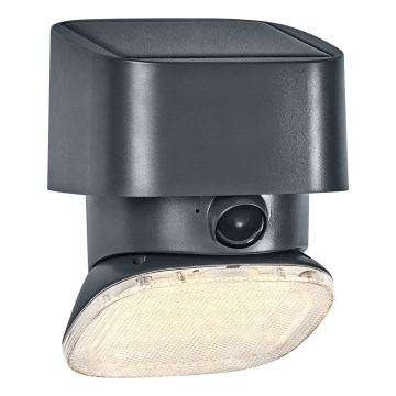 Osram - LED solárne nástenné svietidlo so senzorom ENDURA STYLE LED/10,3W/4,2V 2000 mAh IP54 antracit
