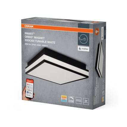 Osram - LED Stmievateľné stropné svietidlo SMART+ MAGNET LED/24W/230V 30x30 cm 3000-6500K Wi-Fi