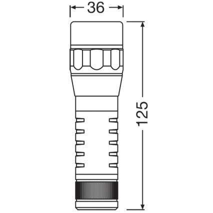 Osram - Stlmiteľná LED baterka LEDINSPECT TORCH 450 ESSENTIAL LED/6W/3xAAA IP44