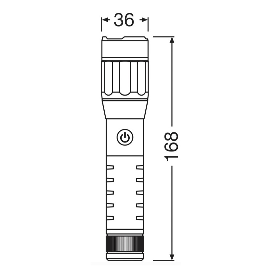 Osram - LED stmievateľná nabíjateľná baterka LEDINSPECT PRO TORCH 500 LED/6W/3,7V 2200 mAh IP44