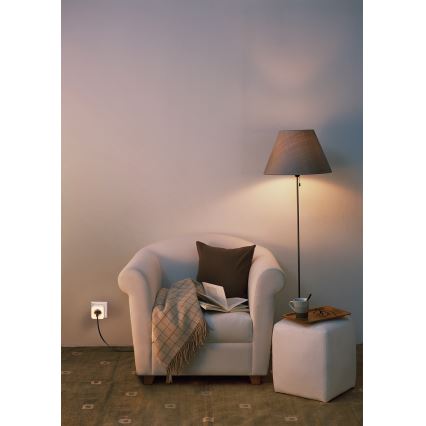 Osram - LED stmievateľná zásuvka s osvetlením SCHUKO SMART+ NIGHTLIGHT 3680W/230V Wi-Fi