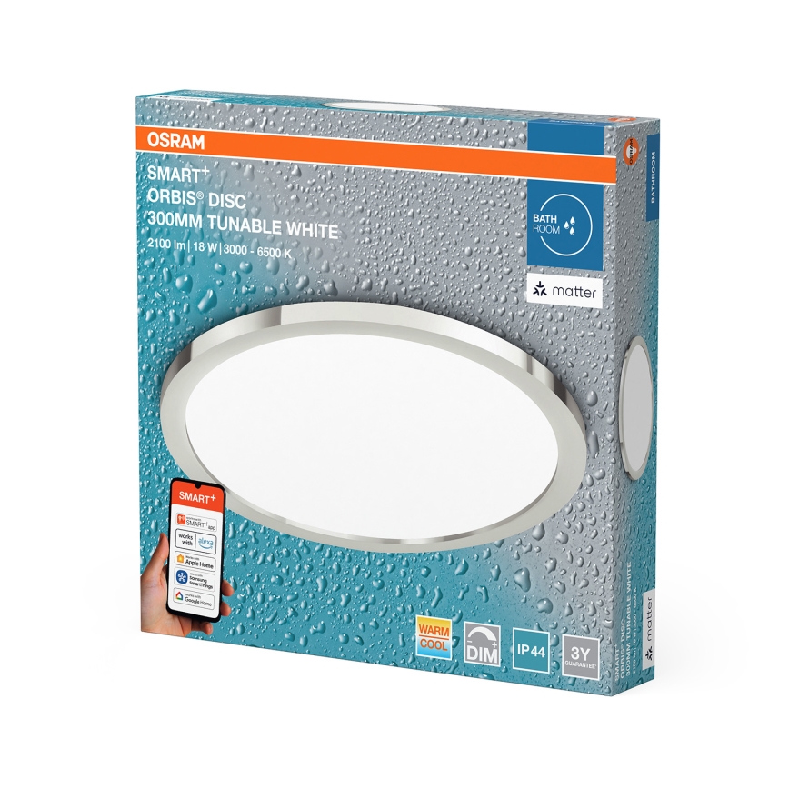 Osram - LED Stmievateľné kúpeľňové stropné svietidlo SMART+ DISC LED/18W/230V 3000-6500K IP44 Wi-Fi