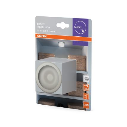 Osram - LED stmievateľné orientačné svietidlo DOT-IT LED/0,45W/5V 500 mAh biela