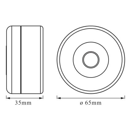 Osram - LED stmievateľné orientačné svietidlo DOT-IT LED/0,45W/5V 500 mAh biela