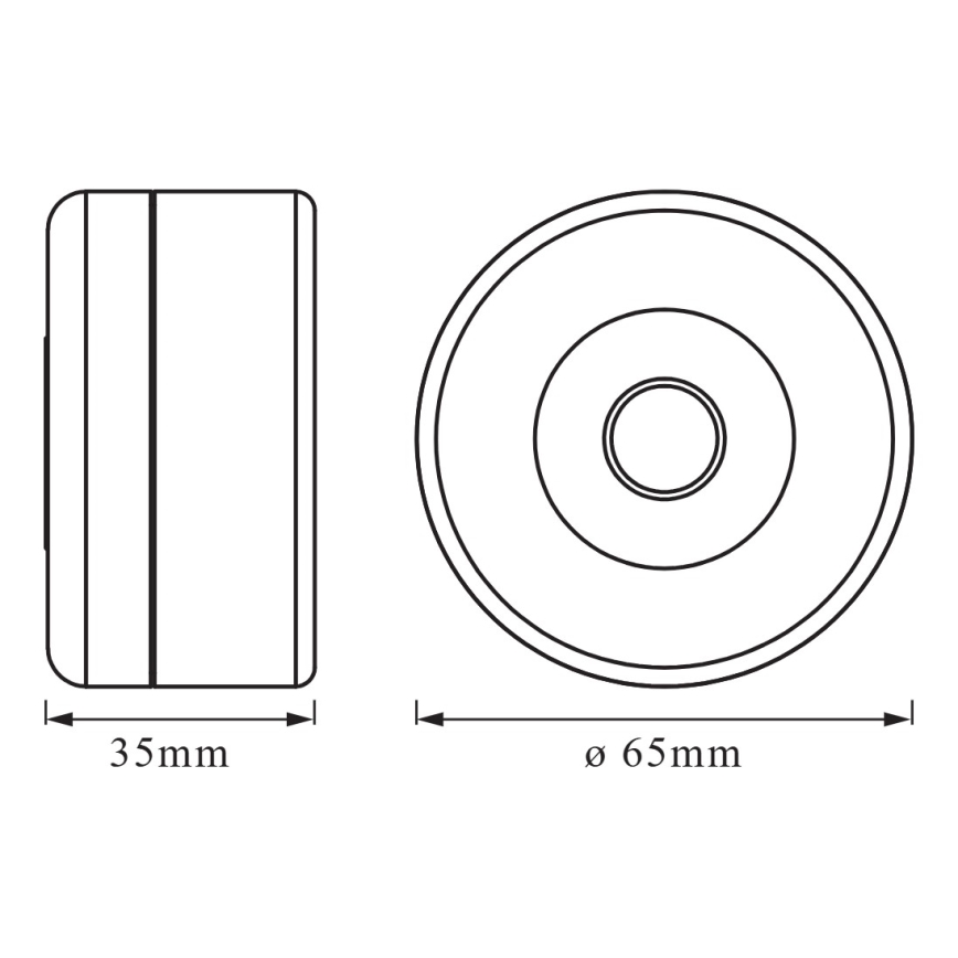Osram - LED stmievateľné orientačné svietidlo DOT-IT LED/0,45W/5V 500 mAh biela