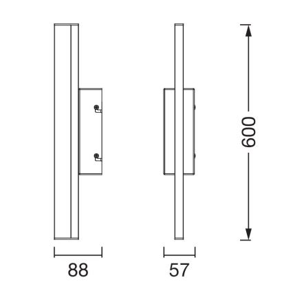 Osram - LED stmievateľné osvetlenie zrkadla ORBIS MIRROR LED/10W/230V 3000/4000K 60 cm IP44