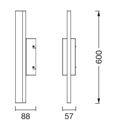 Osram - LED stmievateľné kúpeľňové zrkadlové osvetlenie ORBIS MIRROR LED/10W/230V 3000/4000K 60 cm IP44 biela