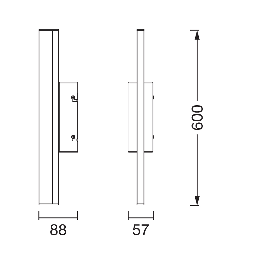 Osram - LED stmievateľné kúpeľňové zrkadlové osvetlenie ORBIS MIRROR LED/10W/230V 3000/4000K 60 cm IP44 biela