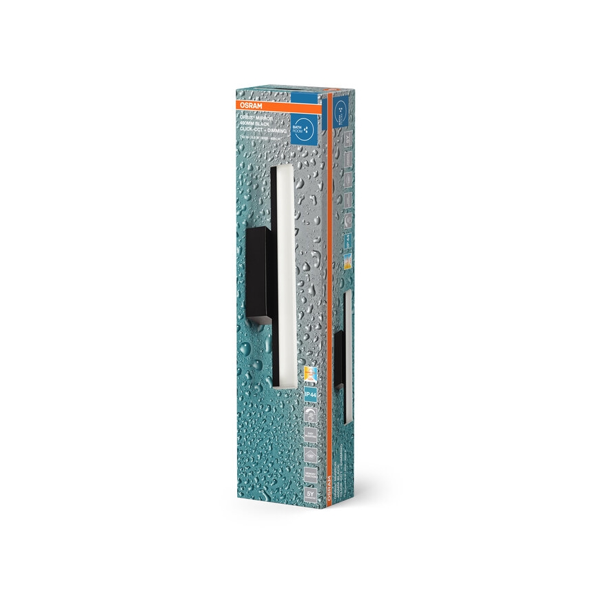 Osram - Stmievateľné LED osvetlenie zrkadla ORBIS MIRROR LED/6,8W/230V 40 cm 3000/4000K IP44 čierna