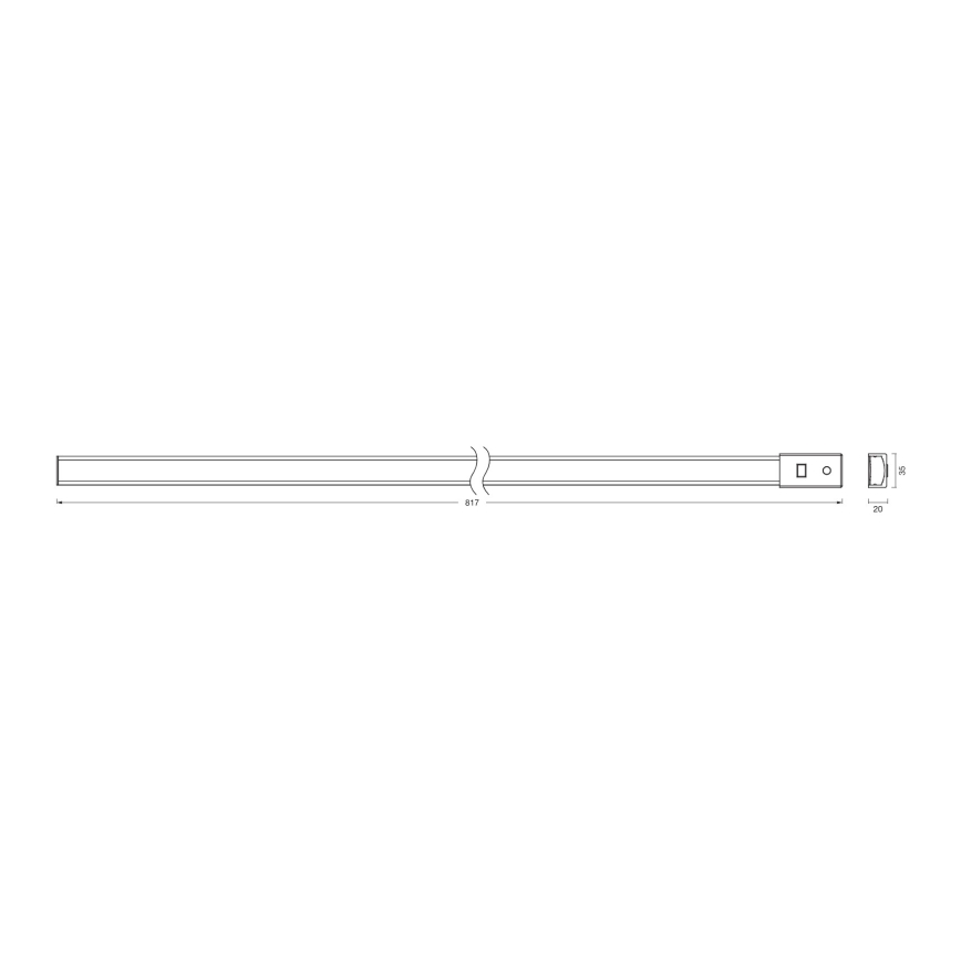 Osram - LED Stmievateľné podlinkové svietidlo s pohybovým senzorom BATTEN LED/11W/230V 2700/4000/6500K 81,7 cm biela