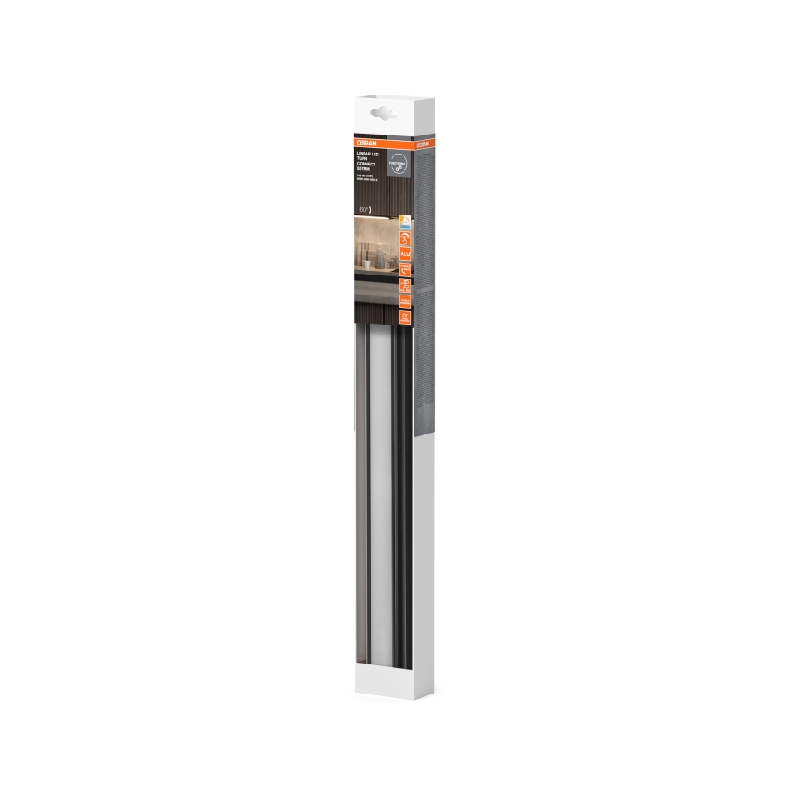 Osram - LED stmievateľné podlinkové svietidlo LINEAR TURN LED/10W/230V 3000/4000/6500K 55 cm čierne