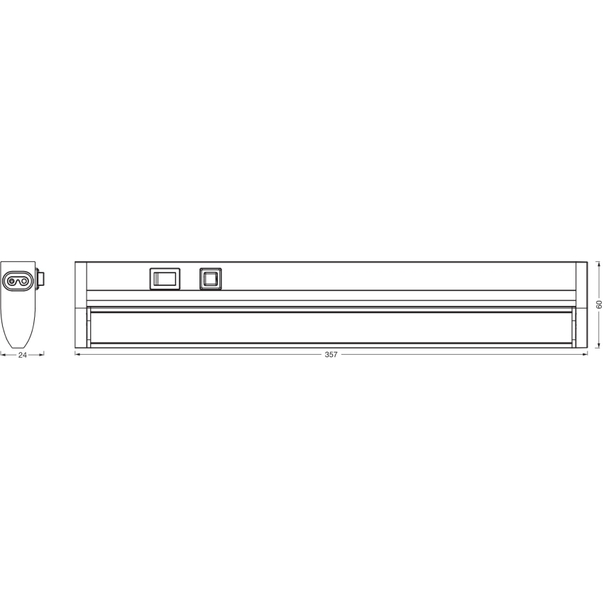 Osram - stmievateľné LED podlinkové svietidlo LINEAR TURN LED/6W/230V 3000/4000/6500K 35 cm biela