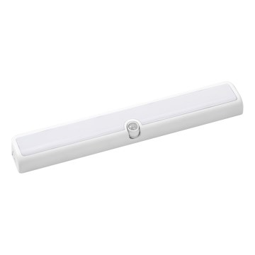 Osram - LED stmievateľné podlinkové svietidlo s pohybovým a súmrakovým senzorom LINEAR LED/3,8W/5V/3xAA 3000K 30 cm biela
