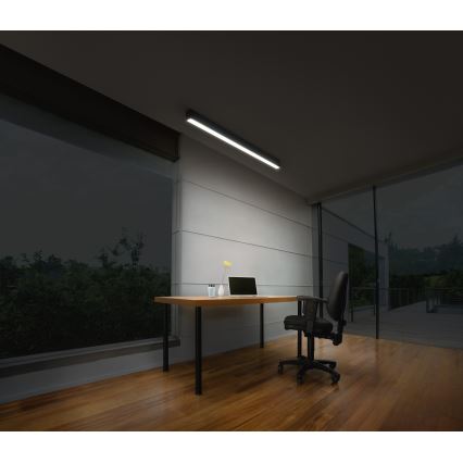 Osram - LED stmievateľné stropné svietidlo OFFICE LINE LED/11/20/30W/230V 4000K 112,6 cm čierna