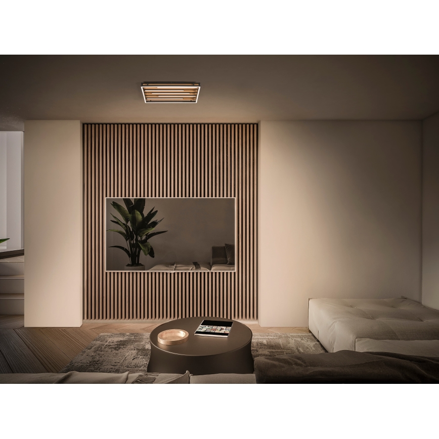 Osram - LED stmievateľné stropné svietidlo ORBIS ACOUSTIC LED/30W/230V 51x31 cm borovica