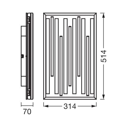 Osram - LED stmievateľné stropné svietidlo ORBIS ACOUSTIC LED/30W/230V 51x31 cm borovica