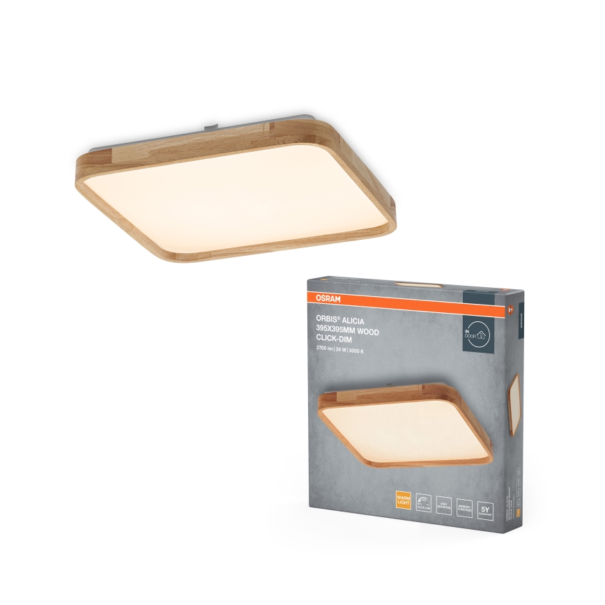 Osram - LED stropné svietidlo s možnosťou stmievania ORBIS ALICIA LED/24W/230V 39,5x39,5 cm béžová