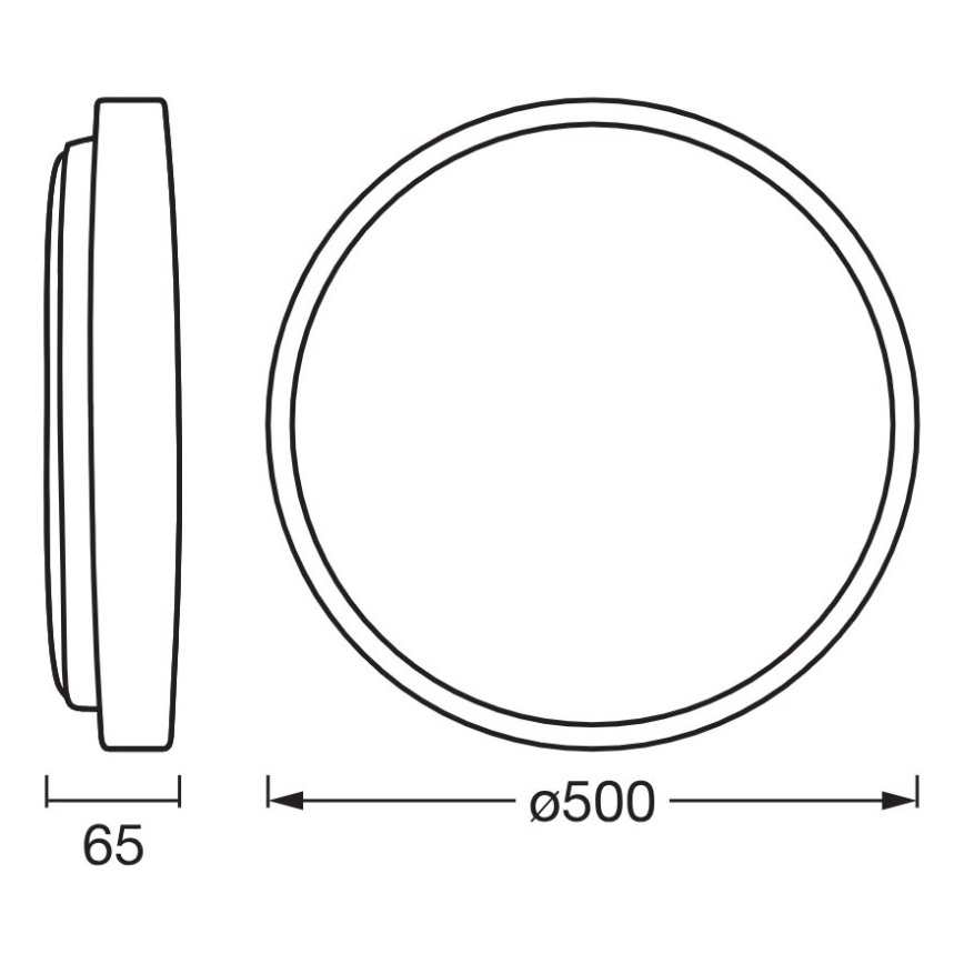 Osram - LED stmievateľné stropné svietidlo ORBIS ALISON LED/36W/230V priemer 50 cm béžové