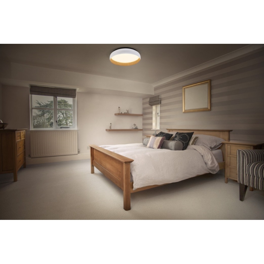 Osram - LED stmievané stropné svietidlo ORBIS LIVIA LED/16W/230V pr. 30 cm biela/hnedá