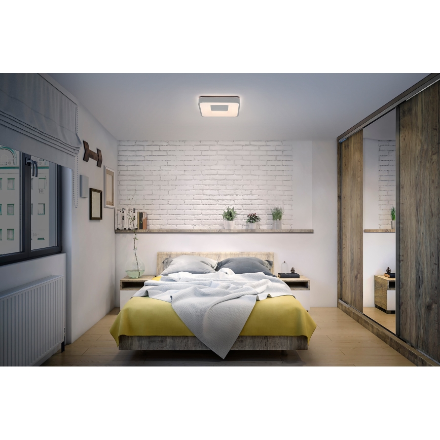 Osram - LED stmievateľné stropné svietidlo ORBIS PIANA LED/24W/230V 38x38 cm strieborná