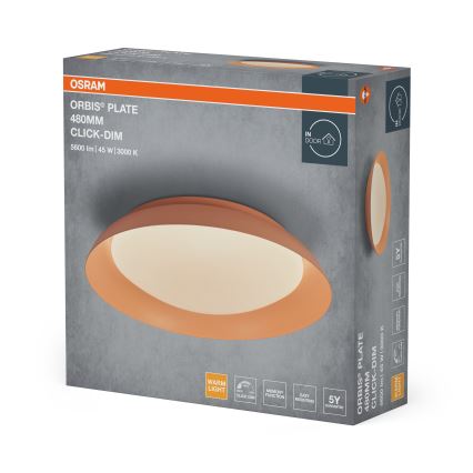 Osram - LED Stmievateľné stropné svietidlo PLATE LED/45W/230V priemer 48 cm ružová