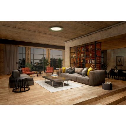 Osram - LED stmievateľné stropné svietidlo PLATE LED/45W/230V, priemer 48 cm, zelené