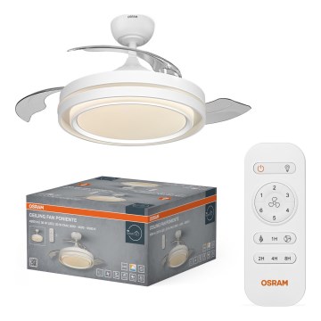 Osram - LED stmievateľné stropné svietidlo s ventilátorom PONIENTE LED/36W/230V 3000/4000/6500K + diaľkové ovládanie