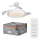 Osram - LED stmievateľné stropné svietidlo s ventilátorom PONIENTE LED/36W/230V 3000/4000/6500K + diaľkové ovládanie